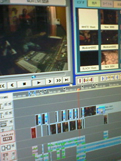 2007MJR映像…LIVE DVDを来年発売に向けて映像チェック中。